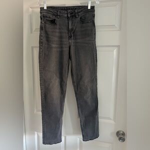 American Eagle Mom Jeans in washed black